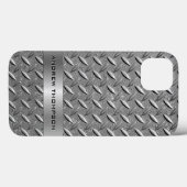 Diamond Cut Metal Plate Case-Mate iPhoneケース (裏面 (横))