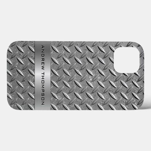 Diamond Cut Metal Plate Case-Mate iPhoneケース (裏面 (横))
