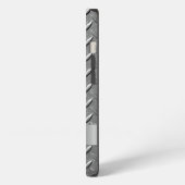 Diamond Cut Metal Plate iPhoneケース (左側面)