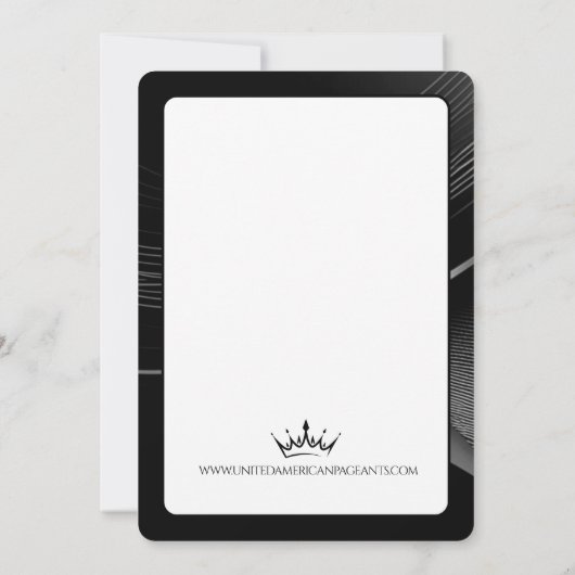 Diamond Dust Premium Pageant Promo Card 招待状 (裏面)