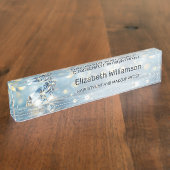 Diamond Glam Beauty Salon デスクネームプレート (側面)