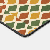 Diamond Grid Geometric - 70s Retro Lattice デスクマット (コーナー)