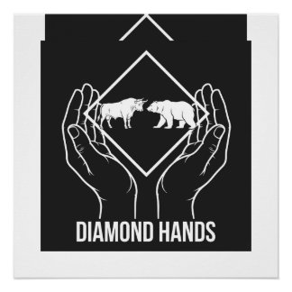 Diamond Hands — 光沢ポスター ポスター