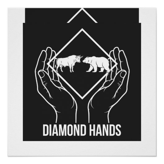 Diamond Hands — 光沢ポスター ポスター (正面)