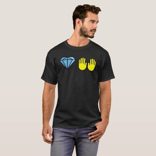 Diamond Hands To The Moon Stonks Tシャツ (正面フル)
