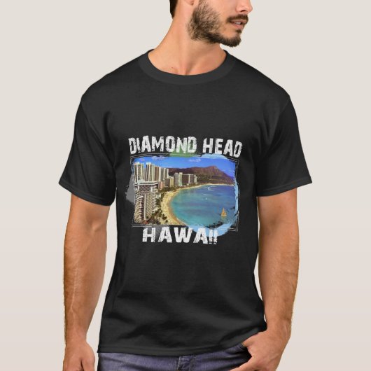 Diamond Head Hawaii T-shirt Design Tシャツ (正面)