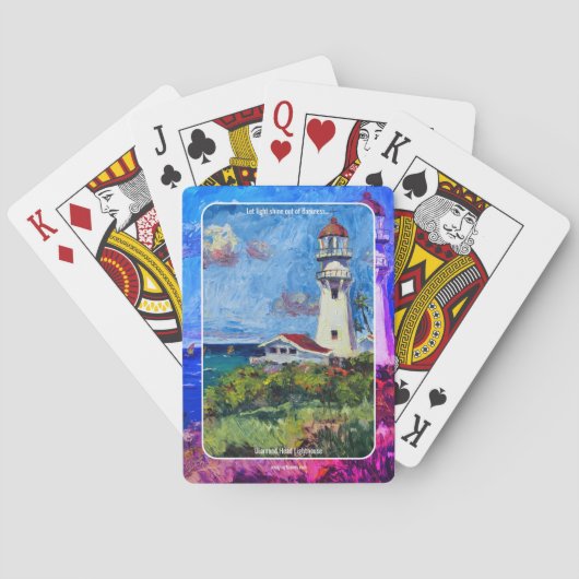 Diamond Head lighthouse Playing Cards トランプ (裏面)