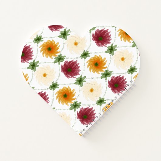 Diamond Lattice Pattern Multicoloured ノートブック (裏面)