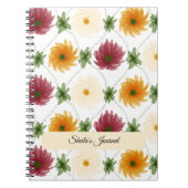 Diamond Lattice Pattern Multicoloured ノートブック (正面)