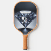 Diamond Logo Tan Pickleball Paddle Cover ピックルボールラケット (裏面)