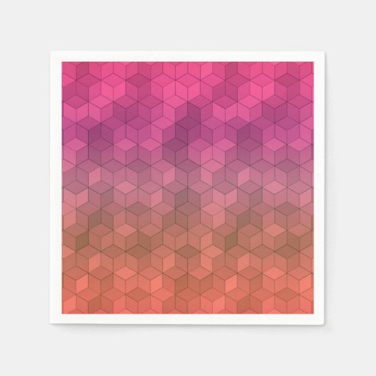Diamond pattern スタンダードカクテルナプキン (正面)