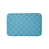 Diamond Pattern Aqua バスマット (正面)