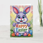 Diamond Pattern Easter Card カード (正面)