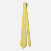 Diamond pattern - mustard gold and white ネクタイ (正面)