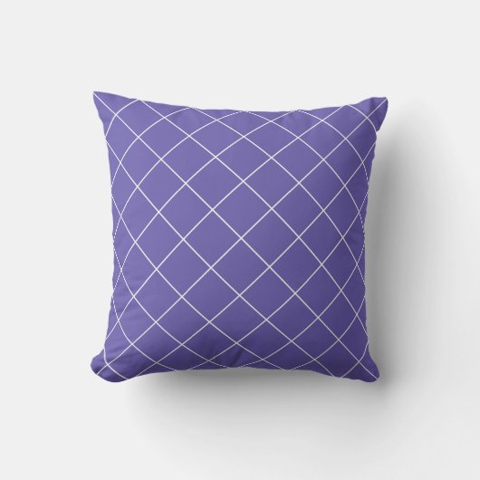 Diamond Pattern purple クッション (正面)