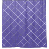 Diamond Pattern purple シャワーカーテン (正面)