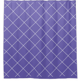 Diamond Pattern purple シャワーカーテン