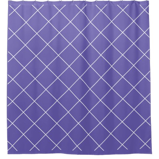 Diamond Pattern purple シャワーカーテン (正面)
