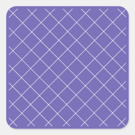 Diamond Pattern purple スクエアシール