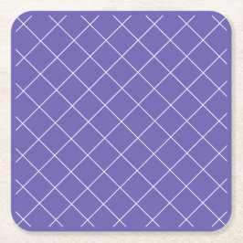 Diamond Pattern purple スクエアペーパーコースター