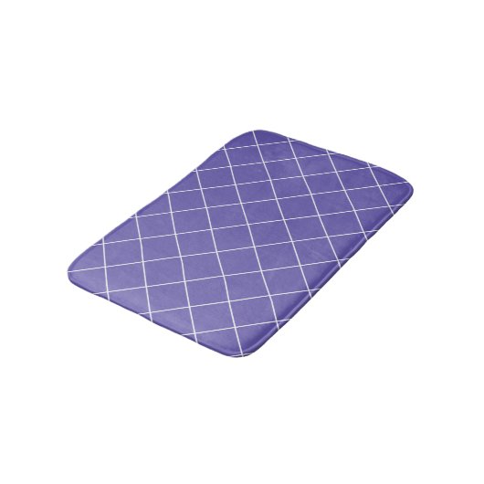 Diamond Pattern purple バスマット (アングル)