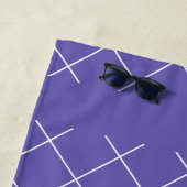 Diamond Pattern purple ビーチタオル (インサイチュ)