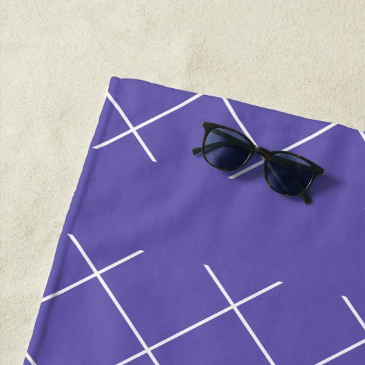 Diamond Pattern purple ビーチタオル (インサイチュ)