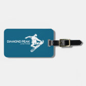Diamond Peak Lake Tahoe Snowboarder ラゲッジタグ (正面横)