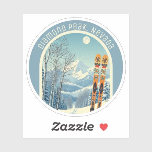 Diamond Peak Nevada ski souvenir  シール (シート)