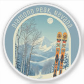 Diamond Peak Nevada ski souvenir  シール (正面)
