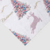Diamond Reindeer Pink Pastel Christmas 薄葉紙 (詳細)
