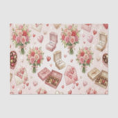 Diamond Rings, Roses & Luxury Gift Boxes Pattern 薄葉紙 (正面)