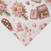 Diamond Rings, Roses & Luxury Gift Boxes Pattern 薄葉紙 (詳細)