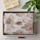 Diamond Rings, Roses & Luxury Gift Boxes Pattern 薄葉紙 (ギフト)