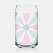 diamond shaped blue pattern ガラス缶 (左)