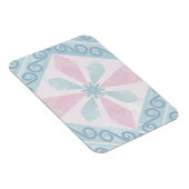diamond shaped blue pattern マグネット (右側)