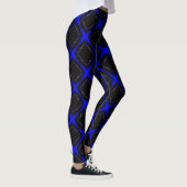 Diamond-shaped Pattern, Blue and Black, レギンス (右)