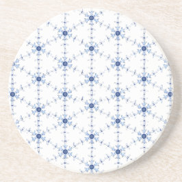 Diamond Snowflake Pattern コースター