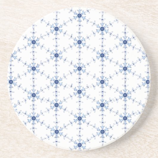 Diamond Snowflake Pattern コースター (正面)