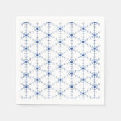 Diamond Snowflake Pattern スタンダードカクテルナプキン (正面)