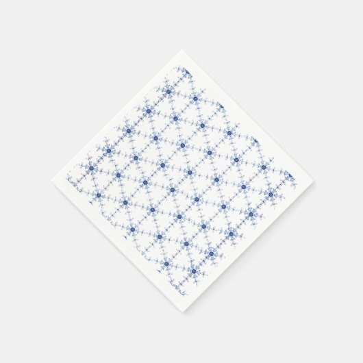 Diamond Snowflake Pattern スタンダードカクテルナプキン (角)
