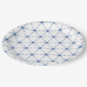 Diamond Snowflake Pattern ペーパープレート (アングル)