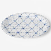 Diamond Snowflake Pattern ペーパープレート (アングル)