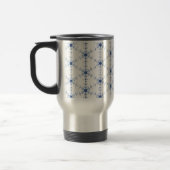 Diamond Snowflake Pattern Beer Stein トラベルマグ (左)