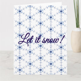 Diamond Snowflake Pattern Postcard カード
