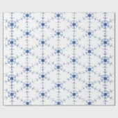 Diamond Snowflake Pattern Wrapping Paper ラッピングペーパー (フラット)
