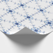 Diamond Snowflake Pattern Wrapping Paper ラッピングペーパー (角)