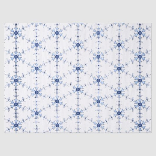 Diamond Snowflake Pattern Wrapping Paper 薄葉紙 (正面)