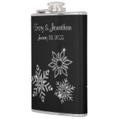 Diamond Snowflakes Wedding フラスク (左)