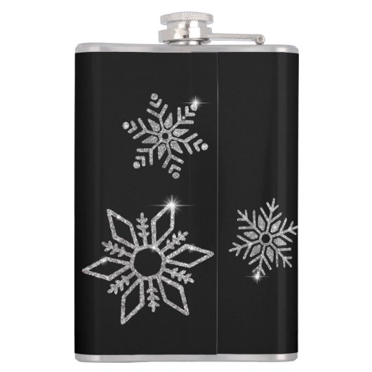 Diamond Snowflakes Wedding フラスク (裏面)